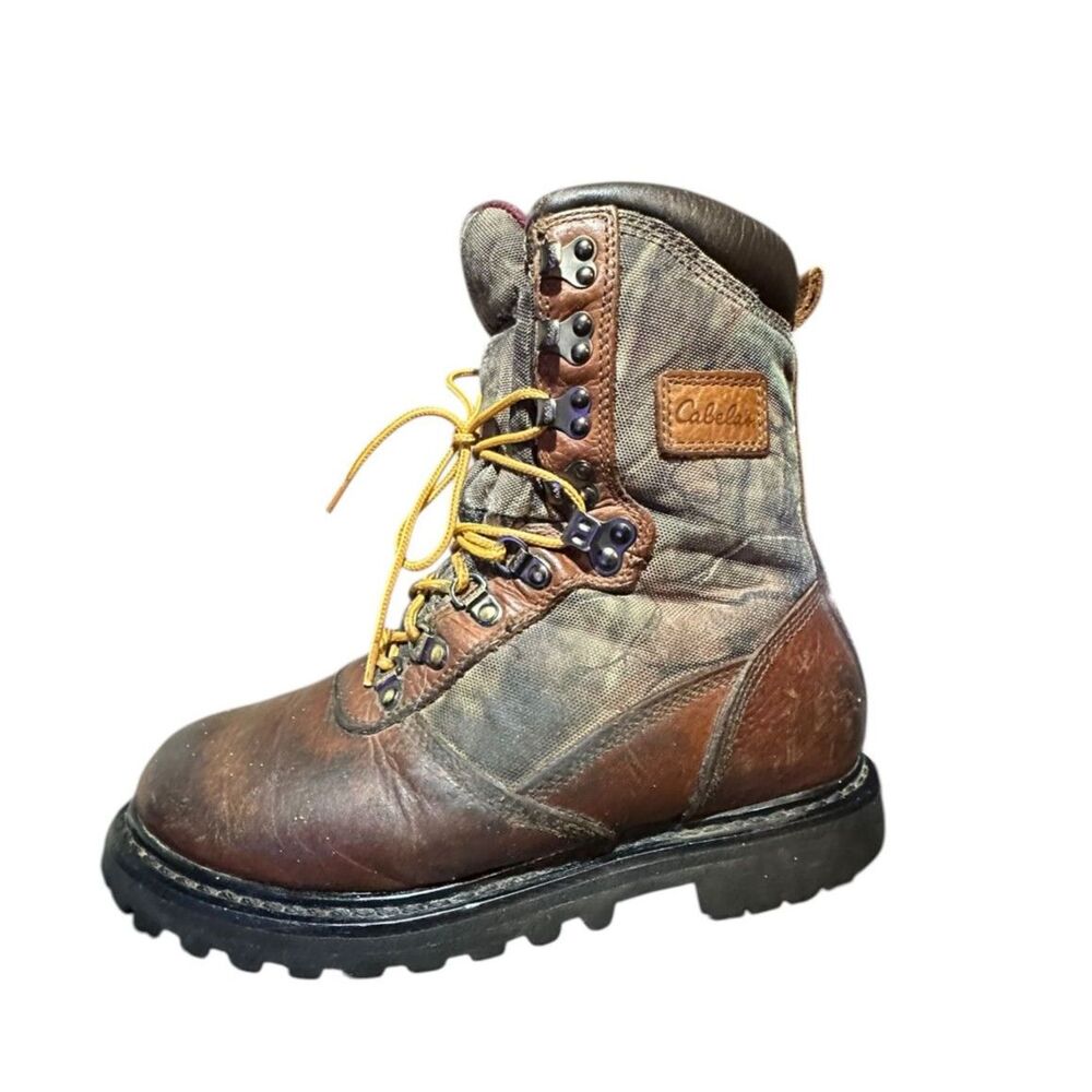 VTG Cabelas Iron Ridge GORE-TEX Steel Shank Hunting Work Boot Camo 6M WATERPROOF
